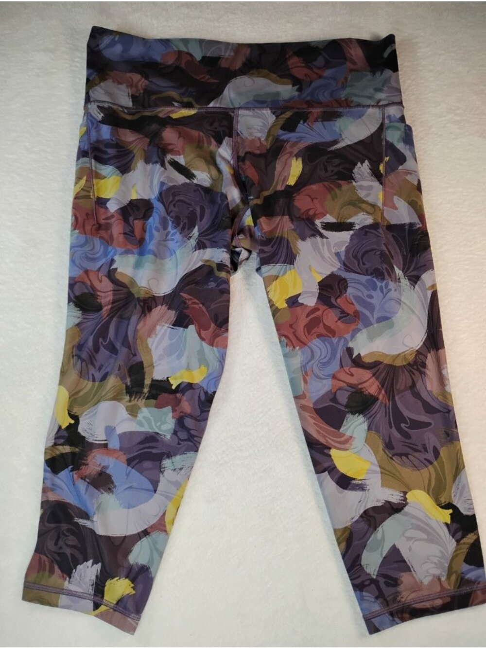 Athleta Salutation Stash Pocket ll Printed 7/8 Tight Leggings Floral Workout 2XL